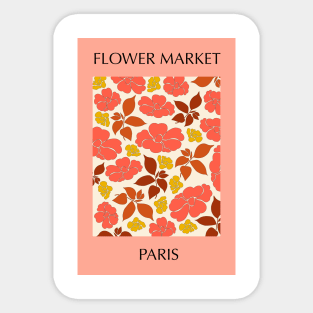 Flower Market Paris Sticker